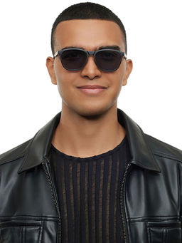 Lenskart STUDIO - Dark Knight Collection Black Full Rim Square Sunglasses