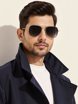 John Jacobs - Full Rim Cat Eye Stylish & Premium Grey Lens Sunglasses