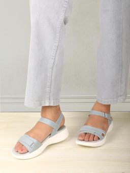 ELLE - Women Blue Adjustable Strap Supportive Sandals