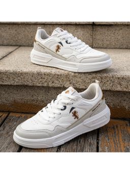 Red Tape - Men Colorblocked White and Beige Sneakers