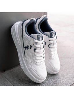 Red Tape - Men Solid White and Navy Super Sneakers