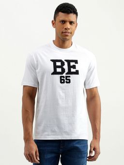 United Colors of Benetton - White Relaxed Fit Round Neck Printed T-Shirt