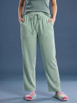 TAG 7 - Green Striped Cotton Pyjama