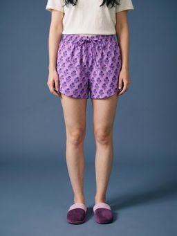 TAG 7 - Lilac Booti Cotton Shorts