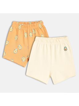 MINI KLUB - Cotton Fruits Printed Shorts (Pack of 2)