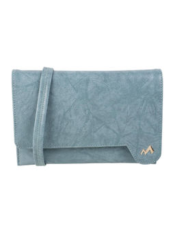 Metro - Women Blue Synthetic Flap Over Sling Bag