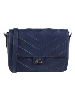 Metro - Women Navy Blue Synthetic Sling Bag