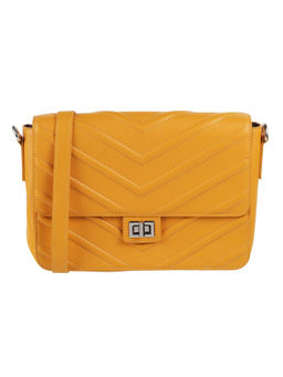 Metro - Women Mustard Synthetic Sling Bag