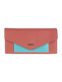 Mochi - Women Peach Synthetic Bifold Wallet