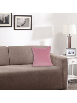 Maspar - Colorart Charlotte Yarn Dyed Texture 310GSM Pink Cushion Cover