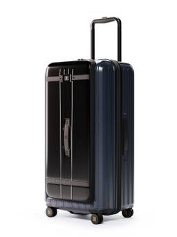 EUME - Carbon Blaze 30 Inch Top Open Trunk PC Large Trolly Bag- Charcoal Black