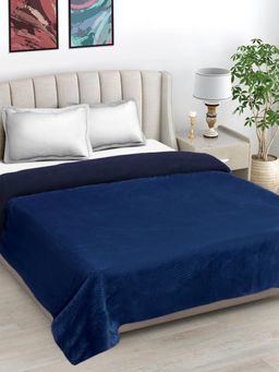 FABINALIV - Blue Geometric Mild Winter 450 Gsm Micro Fiber Filling Double Bed Comforter King