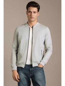 Louis Philippe - Men Casual Grey Solid Sweatshirt