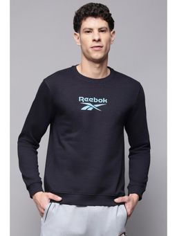 Reebok - Navy Blue Men Pullover Sweatshirt