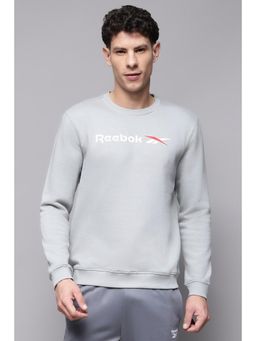 Reebok - Grey Men Pullover Sweatshirt