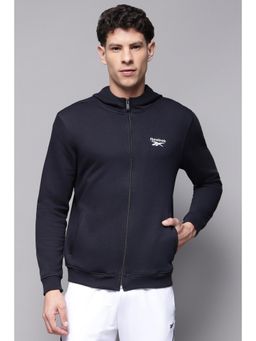 Reebok - Navy Men Zipper Hoodie