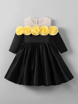 Hopscotch - Floral Applique Dress