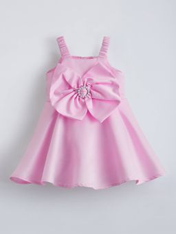 Hopscotch - Oversized Bow Applique Dress
