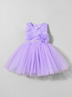 Hopscotch - 3D Pleated Floral Party Dress