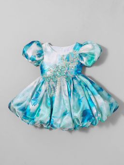 Hopscotch - Sequinned Floral Party Dress