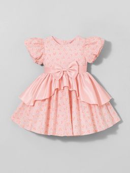 Hopscotch - Bow Applique Heart Dress