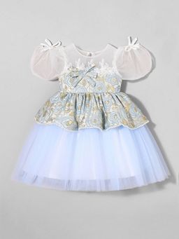 Hopscotch - Bow Applique Party Dress