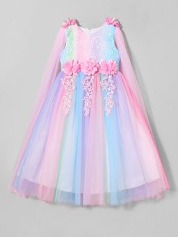 Hopscotch - Floral Embroidery Applique Gown