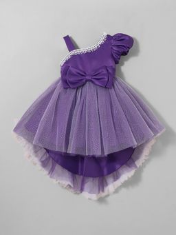 Hopscotch - One-Shoulder High-Low Party Dress