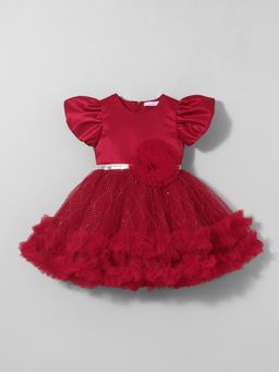 Hopscotch - Floral Ruffled Party Dress
