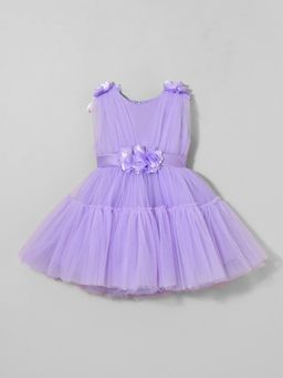 Hopscotch - Floral Applique Party Dress