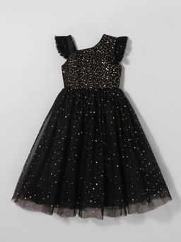 Hopscotch - Sequined Ruffled Gown