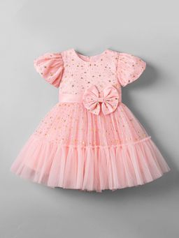 Hopscotch - Bow Applique Party Dress