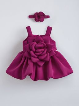 Hopscotch - 3D Floral Applique Dress