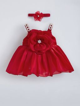 Hopscotch - 3D Floral Applique Pearl Dress