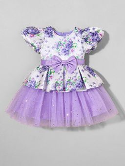 Hopscotch - Floral Bow Party Dress