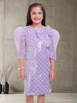 Mini Stitch - Net Woven Sequence Midi - Lavender