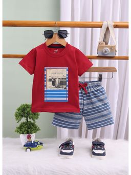 Toonyport - Boys Cotton Printed T-Shirt and Shorts