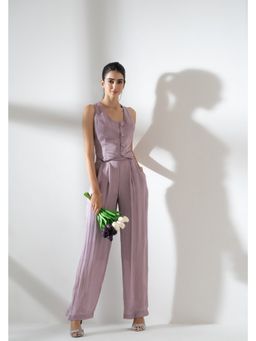 AMRTA- BY GUNEET KONDAL - Lavender Crush Solid Co-Ord Set