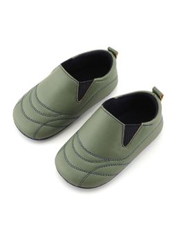 Baby Doe - Green Soccer Prewalker Loafer