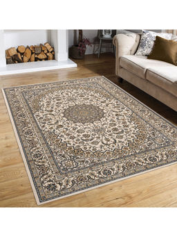 OBSESSIONS - Anti-Static Polypropylene Ethnic Carpet Beige
