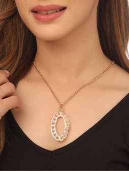 Gahan - Womens Gold Plated Oxidised Bohemian Necklace