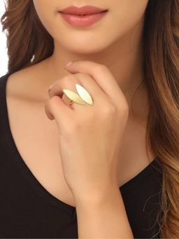 Gahan - Womens Western Gold Plated Ajustable Finger Ring