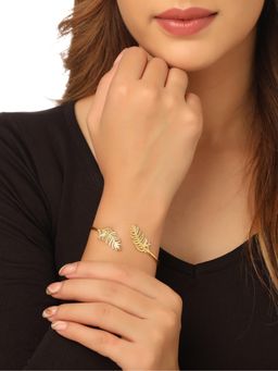Gahan - Womens Gold Plated Adjustable Kada Bracelet