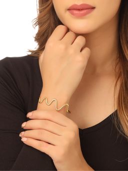 Gahan - Womens Gold Plated Adjustable Kada Bracelet