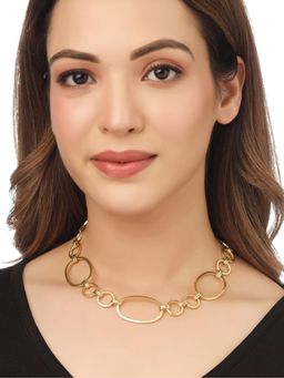 Gahan - Womens Gold Plated Statement Necklace