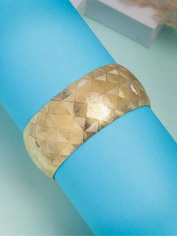 Gahan - Womens Gold Plated Self Design Cuff Bracelet