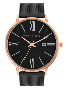 French Connection - Men Heritage Black Dial Analog Watch FCN00048F (M)