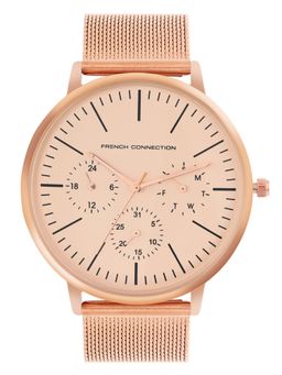 French Connection - Men Mario Rose Gold Dial Analog Watch FCN00051D (M)