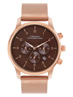 French Connection - Men Fiord Brown Dial Analog Watch FCN00055E (M)