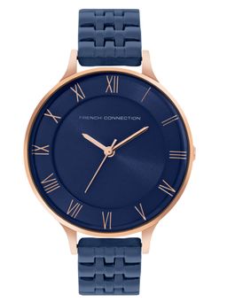 French Connection - Women Amour Navy Blue Dial Analog Watch FCN00075G (M)
